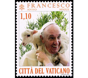 Pope Francis with Lamb - Vatican City 2020 - 1.10