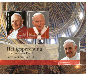 Popes  - Austria / II. Republic of Austria 2014