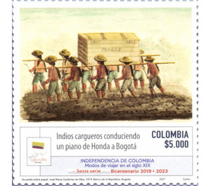Porters Carrying Piano from Honda to Bogotá - South America / Colombia 2021