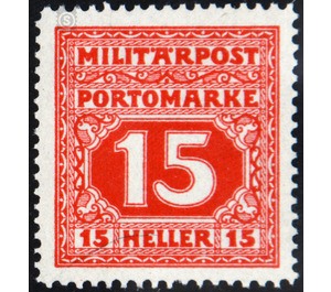 Portomarke  - Austria / k.u.k. monarchy / Bosnia Herzegovina 1916 - 15 Heller