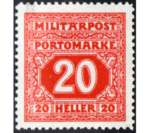 Portomarke  - Austria / k.u.k. monarchy / Bosnia Herzegovina 1916 - 20 Heller