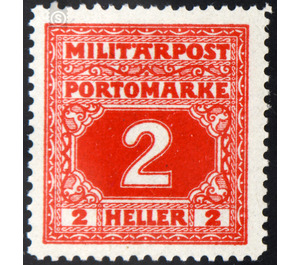 Portomarke  - Austria / k.u.k. monarchy / Bosnia Herzegovina 1918 - 2 Heller