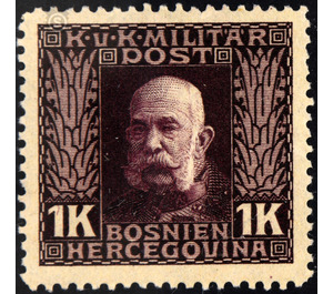 portrait  - Austria / k.u.k. monarchy / Bosnia Herzegovina 1912 - 1 Krone