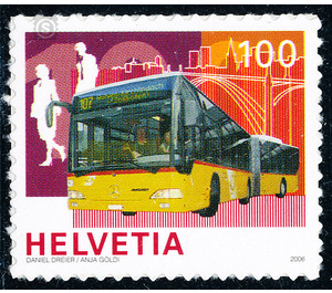 Post buses  - Switzerland 2006 - 100 Rappen