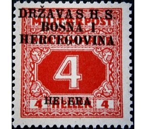 Postage due stamps - Bosnia - Kingdom of Serbs, Croats and Slovenes 1918 - 4