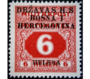 Postage due stamps - Bosnia - Kingdom of Serbs, Croats and Slovenes 1918 - 6