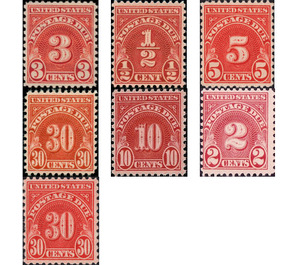 Postage Due - United States of America 1931 Set