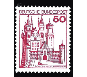 Postage stamp: castles and palaces  - Germany / Federal Republic of Germany 1977 - 50 Pfennig