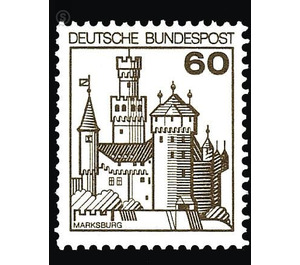 Postage stamp: castles and palaces  - Germany / Federal Republic of Germany 1977 - 60 Pfennig