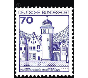 Postage stamp: castles and palaces  - Germany / Federal Republic of Germany 1977 - 70 Pfennig