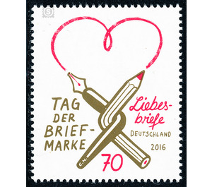 Postage stamp day: love letters  - Germany / Federal Republic of Germany 2016 - 70 Euro Cent