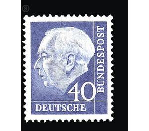 Postage stamp: Federal President Theodor Heuss  - Germany / Federal Republic of Germany 1956 - 40