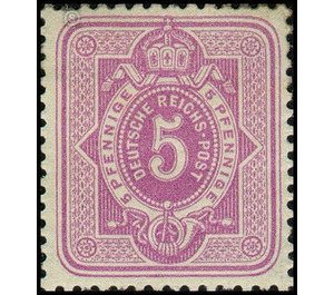 Postage stamp set  - Germany / Deutsches Reich 1875 - 5 Pfennig