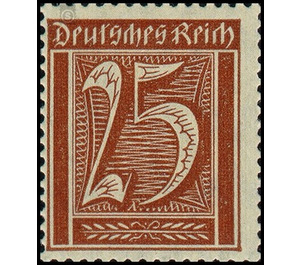 Postage stamp set  - Germany / Deutsches Reich 1921 - 25 Pfennig