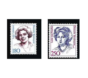 Postage stamp: Women of German History  - Germany / Federal Republic of Germany 1989 Set