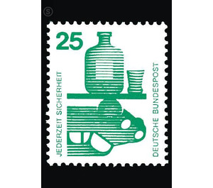 Postage stamps: accident prevention  - Germany / Federal Republic of Germany 1971 - 25 Pfennig