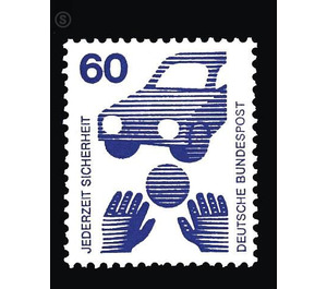Postage stamps: accident prevention  - Germany / Federal Republic of Germany 1971 - 60 Pfennig