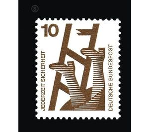 Postage stamps: accident prevention  - Germany / Federal Republic of Germany 1972 - 10 Pfennig