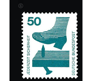 Postage stamps: accident prevention  - Germany / Federal Republic of Germany 1973 - 50 Pfennig