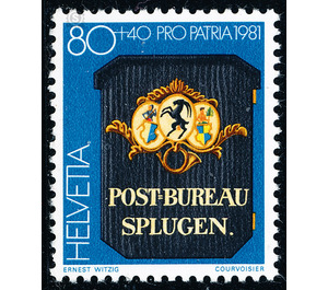 Postage stamps - Bündener Kantonalpost  - Switzerland 1981 - 80 Rappen