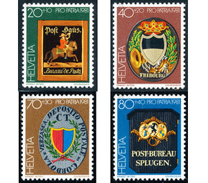 Postage stamps - Bündener Kantonalpost  - Switzerland 1981 Set