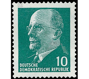 Postage stamps: Chairman of the State Council Walter Ulbricht  - Germany / German Democratic Republic 1961 - 10 Pfennig