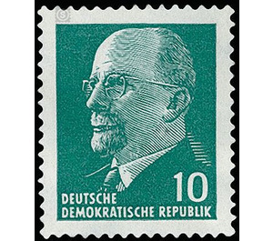 Postage stamps: Chairman of the State Council Walter Ulbricht  - Germany / German Democratic Republic 1961 - 10 Pfennig