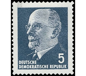 Postage stamps: Chairman of the State Council Walter Ulbricht  - Germany / German Democratic Republic 1961 - 5 Pfennig