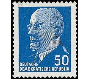 Postage stamps: Chairman of the State Council Walter Ulbricht  - Germany / German Democratic Republic 1963 - 50 Pfennig