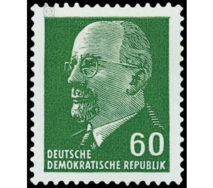 Postage stamps: Chairman of the State Council Walter Ulbricht  - Germany / German Democratic Republic 1964 - 60 Pfennig