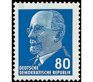 Postage stamps: Chairman of the State Council Walter Ulbricht  - Germany / German Democratic Republic 1967 - 80 Pfennig