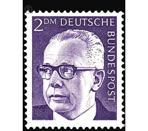 Postage stamps: Federal President Gustav Heinemann  - Germany / Federal Republic of Germany 1971 - 200 Pfennig