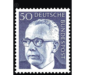 Postage stamps: Federal President Gustav Heinemann  - Germany / Federal Republic of Germany 1971 - 50 Pfennig