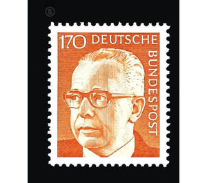 Postage stamps: Federal President Gustav Heinemann  - Germany / Federal Republic of Germany 1972 - 170 Pfennig