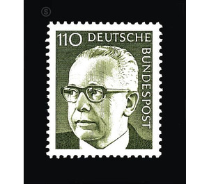 Postage stamps: Federal President Gustav Heinemann  - Germany / Federal Republic of Germany 1973 - 110 Pfennig