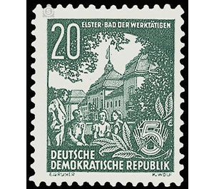 Postage stamps: five-year plan  - Germany / German Democratic Republic 1953 - 20 Pfennig