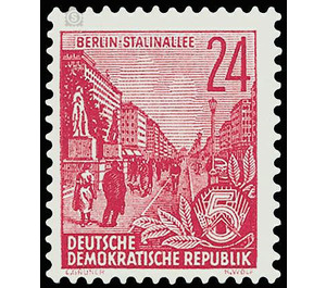 Postage stamps: five-year plan  - Germany / German Democratic Republic 1953 - 24 Pfennig