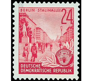 Postage stamps: five-year plan  - Germany / German Democratic Republic 1953 - 24 Pfennig