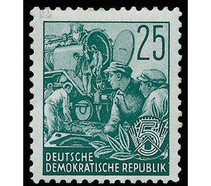 Postage stamps: five-year plan  - Germany / German Democratic Republic 1953 - 25 Pfennig