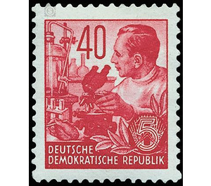 Postage stamps: five-year plan  - Germany / German Democratic Republic 1953 - 40 Pfennig