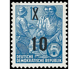 Postage stamps: five-year plan  - Germany / German Democratic Republic 1954 - 10 Pfennig