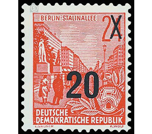 Postage stamps: five-year plan  - Germany / German Democratic Republic 1954 - 20 Pfennig