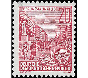 Postage stamps: five-year plan  - Germany / German Democratic Republic 1957 - 20 Pfennig