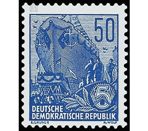 Postage stamps: five-year plan  - Germany / German Democratic Republic 1957 - 50 Pfennig