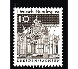 Postage stamps: German buildings from twelve centuries  - Germany / Federal Republic of Germany 1967 - 10 Pfennig