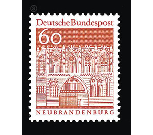 Postage stamps: German buildings from twelve centuries  - Germany / Federal Republic of Germany 1967 - 60 Pfennig