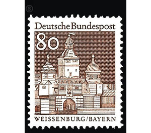 Postage stamps: German buildings from twelve centuries  - Germany / Federal Republic of Germany 1967 - 80 Pfennig