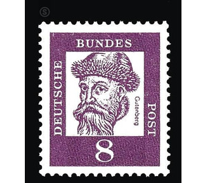 Postage stamps: Important Germans  - Germany / Federal Republic of Germany 1961 - 8