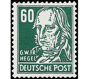 Postage stamps: personalities from politics, art and science  - Germany / German Democratic Republic 1952 - 60 Pfennig