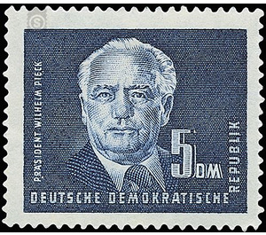 Postage stamps: President Wilhelm Pieck  - Germany / German Democratic Republic 1950 - 500 Pfennig